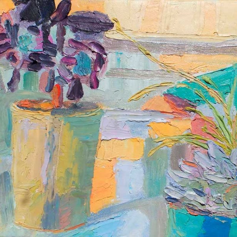 Pintura de unas suculentas