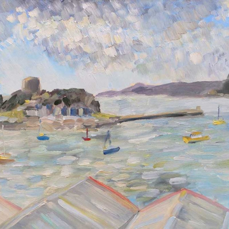 Lluvia acercándose a Mount Batten (2018)
