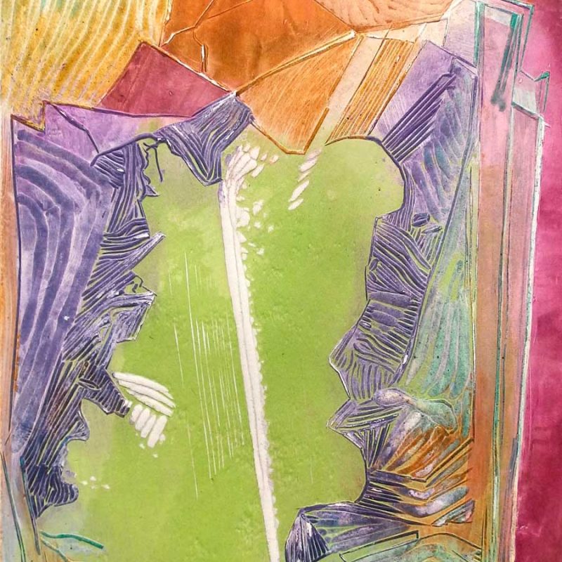 Pintura abstracta y colorida