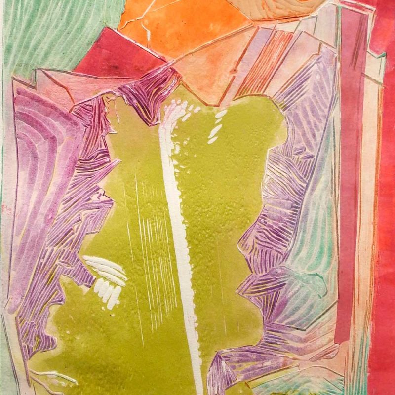 Pintura abstracta y colorida